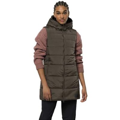 1206991_5719_004 Jack Wolfskin Eisbach Vest W kamizelka damska, Zimna kawa, L 1206991_5719_004 Jack Wolfskin Eisbach Vest W kamizelka damska, Zimna kawa, L