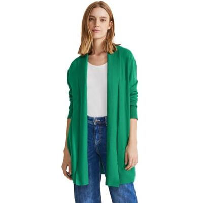 4063056924559 Street One Damski kardigan z prążkowanymi detalami sweter, Fresh Spring Green, 36 4063056924559 Street One Damski kardigan z prążkowanymi detalami sweter, Fresh Spring Green, 36