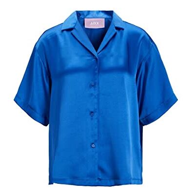 12200153 Jack&JONES JJXLISA SS Comfort Satin Shirt SN Bluse, Blue Iolite, M 12200153 Jack&JONES JJXLISA SS Comfort Satin Shirt SN Bluse, Blue Iolite, M