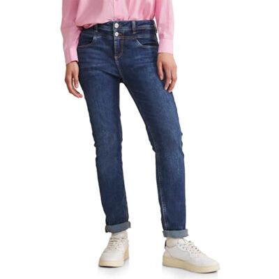 4063056844499 Street One Damskie Spodnie Jeansowe Casual Und High, Mid Indigo Random Wash, 26W / 32L 4063056844499 Street One Damskie Spodnie Jeansowe Casual Und High, Mid Indigo Random Wash, 26W / 32L