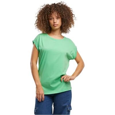 BY021 Build Your Brand Damski T-shirt Ladies Extended Shoulder Tee Ghost Green M, zielony (duch green), M BY021 Build Your Brand Damski T-shirt Ladies Extended Shoulder Tee Ghost Green M, zielony (duch green), M