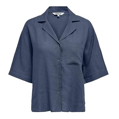 15314215-4668575 Onltokyo Life Ss Linen Bl Shirt Pnt Noos, indygo (Vintage Indigo), XXS 15314215-4668575 Onltokyo Life Ss Linen Bl Shirt Pnt Noos, indygo (Vintage Indigo), XXS