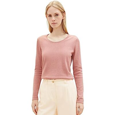 1039775 TOM TAILOR Sweter damski, 24560 Blush Rose Melange, XXL 1039775 TOM TAILOR Sweter damski, 24560 Blush Rose Melange, XXL