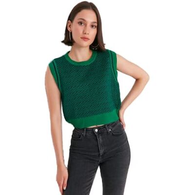 TWOAW23SV00080 TRENDYOL Bluza damska, zielony, M TWOAW23SV00080 TRENDYOL Bluza damska, zielony, M