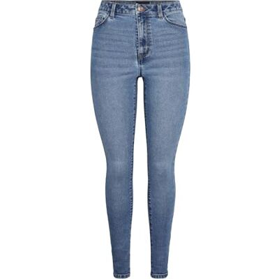 17149274-4475941 PIECES Damskie spodnie jeansowe, niebieski (medium blue denim), (XS) W / 30L 17149274-4475941 PIECES Damskie spodnie jeansowe, niebieski (medium blue denim), (XS) W / 30L