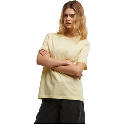 BY211 Build Your Brand Damska koszulka damska Everyday Tee, luźny t-shirt dla kobiet o wyglądzie oversize, bawełna, rozmiary XS 5XL, Softyellow, M BY211 Build Your Brand Damska koszulka damska Everyday Tee, luźny t-shirt dla kobiet o wyglądzie oversize, bawełna, rozmiary XS 5XL, Softyellow, M