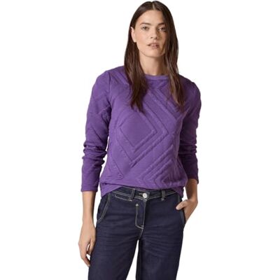 B322263 Cecil Koszulka z wzorem strukturalnym 3D, Wild Lilac, XXL B322263 Cecil Koszulka z wzorem strukturalnym 3D, Wild Lilac, XXL