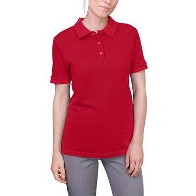 601.3-03-red HRM Damska luksusowa koszulka polo W, Czerwony (czerwony 03-czerwony), L 601.3-03-red HRM Damska luksusowa koszulka polo W, Czerwony (czerwony 03-czerwony), L