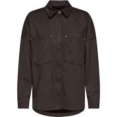 15360180-4957632 ONLY Onljanine-Stina Life Faux Su Shacket PNT, Tort czekoladowy, S 15360180-4957632 ONLY Onljanine-Stina Life Faux Su Shacket PNT, Tort czekoladowy, S