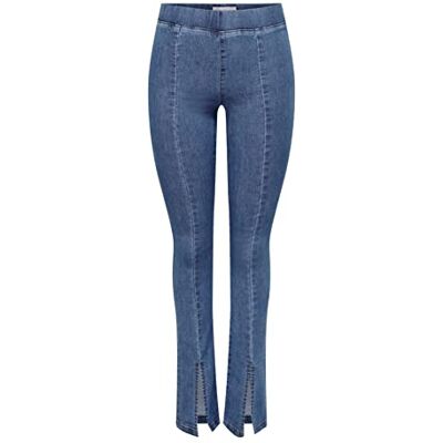15290175 ONLY Women's ONLPAIGE HW Skinny Front Slit DNM PIMBOX dżinsy, Medium Blue Denim, XS/32, niebieski (medium blue denim), (XS) W / 32L 15290175 ONLY Women's ONLPAIGE HW Skinny Front Slit DNM PIMBOX dżinsy, Medium Blue Denim, XS/32, niebieski (medium blue denim), (XS) W / 32L