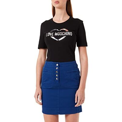 W G F09 00 S 3711 Love Moschino Garment Dyed Miniskirt Spódnica damska, Niebieski, 44 W G F09 00 S 3711 Love Moschino Garment Dyed Miniskirt Spódnica damska, Niebieski, 44