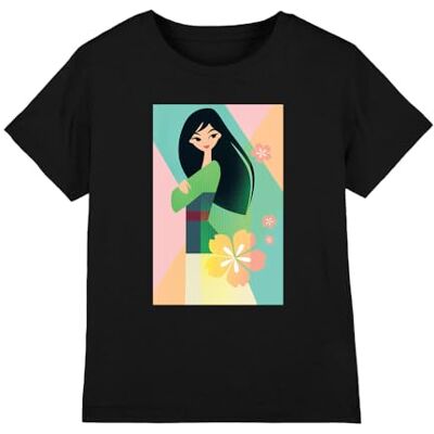 UKKT-01-DSNY10185 mandarin creative ltd Mulan Simplistic Illustration dziewczęca koszulka, czarna, 3-4 lata, Czarny, 3-4 lat UKKT-01-DSNY10185 mandarin creative ltd Mulan Simplistic Illustration dziewczęca koszulka, czarna, 3-4 lata, Czarny, 3-4 lat