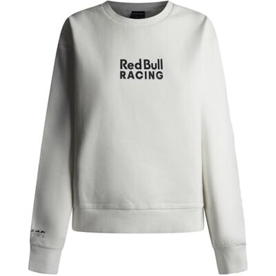 RL5800010 Red Bull Racing X Pepe Jeans Bluza damska STACKED LOGO CREW, biała (MUSSE WHITE), L, Biały (mus biały), L RL5800010 Red Bull Racing X Pepe Jeans Bluza damska STACKED LOGO CREW, biała (MUSSE WHITE), L, Biały (mus biały), L
