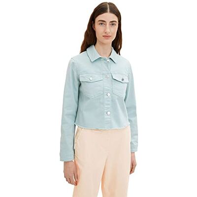 1035325 TOM TAILOR Damski kurtka jeansowa , 30463 Dusty Mint Blue, XL 1035325 TOM TAILOR Damski kurtka jeansowa , 30463 Dusty Mint Blue, XL