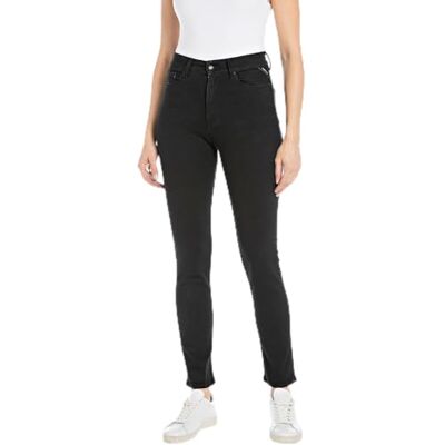 WA495 .000.103 09 Replay Damskie dżinsy Mjla z wysokim stanem, 098 BLACK, 31W / 32L WA495 .000.103 09 Replay Damskie dżinsy Mjla z wysokim stanem, 098 BLACK, 31W / 32L