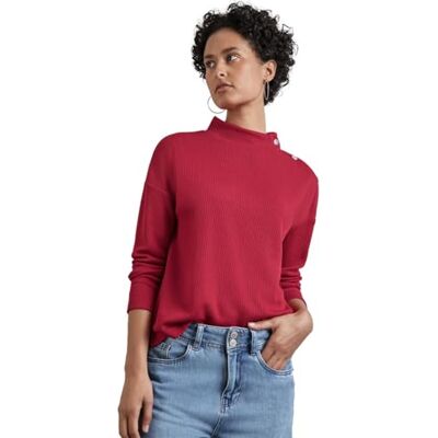 A322244 STREET ONE Koszula strukturalna z guzikami, Autumn Red, 36 A322244 STREET ONE Koszula strukturalna z guzikami, Autumn Red, 36