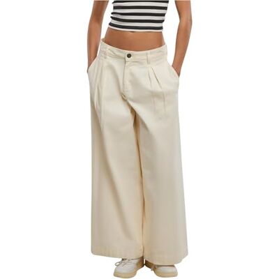 TB7192-02903 Urban Classics Damskie spodnie jeansowe Ladies Wide Leg Light Denim Pants, spodnie damskie z lekkiego denimu z szerokimi nogawkami, rozmiary 26-32, Whitesand, 29 TB7192-02903 Urban Classics Damskie spodnie jeansowe Ladies Wide Leg Light Denim Pants, spodnie damskie z lekkiego denimu z szerokimi nogawkami, rozmiary 26-32, Whitesand, 29