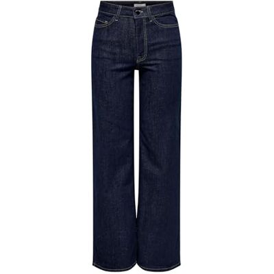 15354213-4840357 Jdy felina-Fina Hw Wide Rinse JNS DNM, niebieski (Dark Blue Denim), L / 32L 15354213-4840357 Jdy felina-Fina Hw Wide Rinse JNS DNM, niebieski (Dark Blue Denim), L / 32L