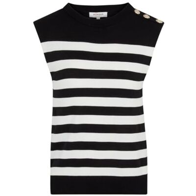 45586 Morgan Sweter damski, Czarny/Off White, M 45586 Morgan Sweter damski, Czarny/Off White, M