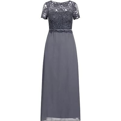 72423 ApartFashion Sukienka damska, luźna sukienka wieczorowa, szara, normalna, szary, S 72423 ApartFashion Sukienka damska, luźna sukienka wieczorowa, szara, normalna, szary, S