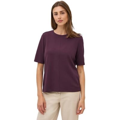 B303319 CECIL Bluza z krótkim rękawem, Mulberry Red, XS B303319 CECIL Bluza z krótkim rękawem, Mulberry Red, XS