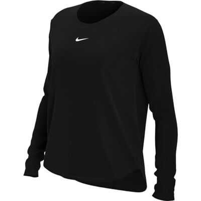 DD4927 Nike Damski top z długim rękawem W Nk One Tf Std Ls Top, czarny/biały, -010, 2XL DD4927 Nike Damski top z długim rękawem W Nk One Tf Std Ls Top, czarny/biały, -010, 2XL