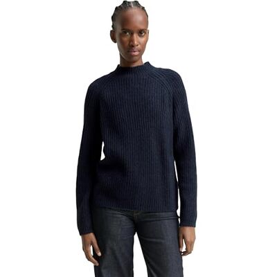 1047895 TOM TAILOR Denim Sweter damski, 10591 ciemnoniebieski melanż, M 1047895 TOM TAILOR Denim Sweter damski, 10591 ciemnoniebieski melanż, M