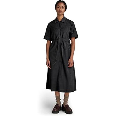 D20649-C914-7293 G-STAR RAW Damska sukienka Flightsuit Holiday, Wielokolorowy (Dk Black Htr ), XXS D20649-C914-7293 G-STAR RAW Damska sukienka Flightsuit Holiday, Wielokolorowy (Dk Black Htr ), XXS