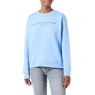 WW0WW39791 Tommy Hilfiger Damska bluza MDRN REG CORP LOGO C-NK SWTSHRT Bluza, niebieski Vessel, L, Niebieski (niebieski naczynie), L WW0WW39791 Tommy Hilfiger Damska bluza MDRN REG CORP LOGO C-NK SWTSHRT Bluza, niebieski Vessel, L, Niebieski (niebieski naczynie), L