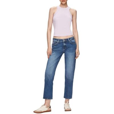 51824-15935-55594 LTB Jeans Damski Fallon 300 Straight Mid Rise Basic-5-Pocket Medium Wash niebieski z mieszanki bawełny rozmiar W29L32, niebieski, 29W / 32L 51824-15935-55594 LTB Jeans Damski Fallon 300 Straight Mid Rise Basic-5-Pocket Medium Wash niebieski z mieszanki bawełny rozmiar W29L32, niebieski, 29W / 32L