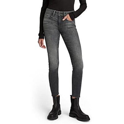 D20059-A634-B168 G-STAR RAW Damskie dżinsy 3301 Mid Waist SkinnyG-STAR RAW damskie dżinsy 3301 Mid Waist Skinny, szary (Vintage Basalt A634-b168), 24W / 30L D20059-A634-B168 G-STAR RAW Damskie dżinsy 3301 Mid Waist SkinnyG-STAR RAW damskie dżinsy 3301 Mid Waist Skinny, szary (Vintage Basalt A634-b168), 24W / 30L