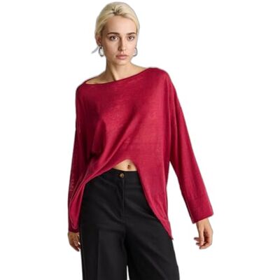 109PD10E1 United Colors of Benetton sweter damski, Czerwony, S 109PD10E1 United Colors of Benetton sweter damski, Czerwony, S