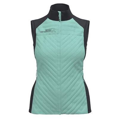 REWV00871 ROCK EXPERIENCE LANCELOT HYBRID WOMAN VEST, kurtka ze stretchem, z podszewką, czarny/niebieski, M REWV00871 ROCK EXPERIENCE LANCELOT HYBRID WOMAN VEST, kurtka ze stretchem, z podszewką, czarny/niebieski, M