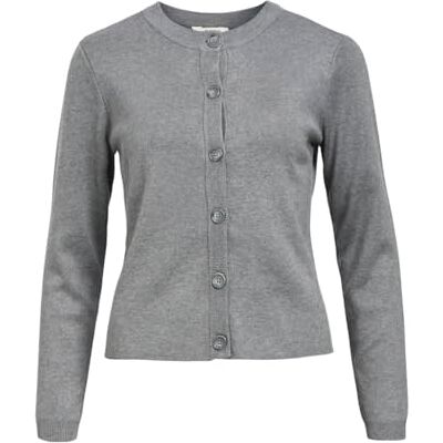 23044627 Object OBJESTER SLI L/S Knit Cardigan NOOS, Medium Grey Melange, M 23044627 Object OBJESTER SLI L/S Knit Cardigan NOOS, Medium Grey Melange, M