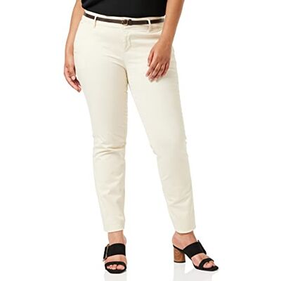 156341 Scotch & Soda Damskie spodnie chinosy Slim Fit, Biały (Antique White 0402), 24W / 32L 156341 Scotch & Soda Damskie spodnie chinosy Slim Fit, Biały (Antique White 0402), 24W / 32L