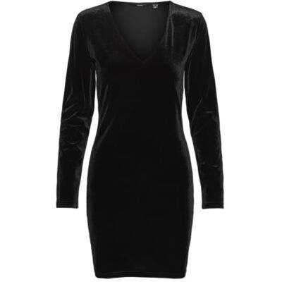 10317001 VERO MODA VMEFFIE LS Short Dress JRS GA, czarny, S 10317001 VERO MODA VMEFFIE LS Short Dress JRS GA, czarny, S