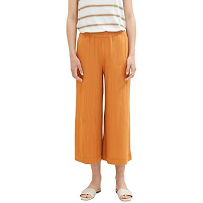 1036682 TOM TAILOR Damskie spodnie Basic Culotte, 31650 Terakota Brown, 38W / 26L 1036682 TOM TAILOR Damskie spodnie Basic Culotte, 31650 Terakota Brown, 38W / 26L