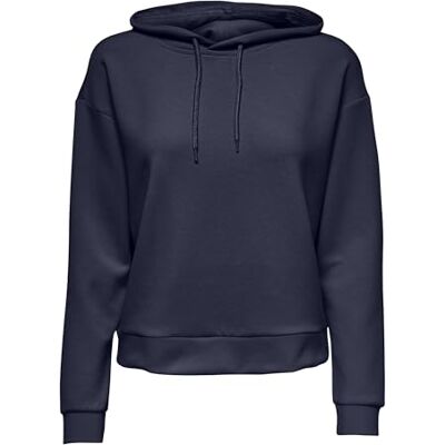 15245850 ONLY Onplounge Hood Ls SWT Noos damska bluza z kapturem, Maritime Blue., XS 15245850 ONLY Onplounge Hood Ls SWT Noos damska bluza z kapturem, Maritime Blue., XS