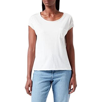 B41225951423 MARC O'POLO DENIM T-shirt – Basic damski top – luźny krój – bawełna organiczna rozmiar, biały, L B41225951423 MARC O'POLO DENIM T-shirt – Basic damski top – luźny krój – bawełna organiczna rozmiar, biały, L