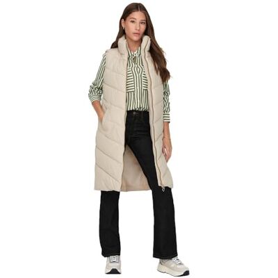 15305655 JdY Damska kamizelka JDYFINNO Long Padded Waistcoat New NOOS, Moonbeam/Szczegóły: Light Gold Zip, S, Moonbeam/Szczegóły: light gold Zip, S 15305655 JdY Damska kamizelka JDYFINNO Long Padded Waistcoat New NOOS, Moonbeam/Szczegóły: Light Gold Zip, S, Moonbeam/Szczegóły: light gold Zip, S