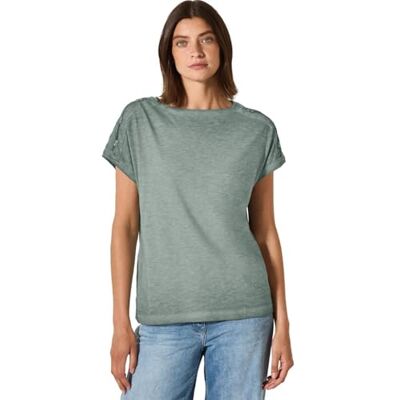 3226142 Cecil T-shirt damski, Dark Balmy khaki, XS 3226142 Cecil T-shirt damski, Dark Balmy khaki, XS