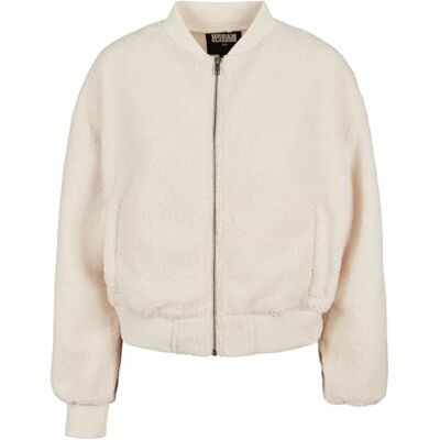 TB4758 Urban Classics Damska kurtka bomberka oversize Sherpa, Whitesand, 5XL TB4758 Urban Classics Damska kurtka bomberka oversize Sherpa, Whitesand, 5XL