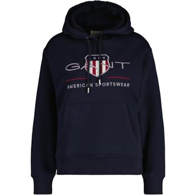 4200276 GANT Archive Shield bluza z kapturem, niebieski (Evening Blue), L 4200276 GANT Archive Shield bluza z kapturem, niebieski (Evening Blue), L