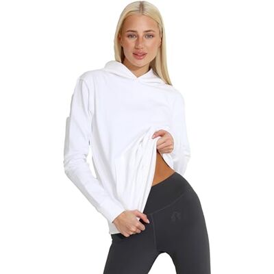 W-HDY-SLIM-2 Carlheim Women's Hoodie Everyday Comfort Jette, White, X-Small W-HDY-SLIM-2 Carlheim Women's Hoodie Everyday Comfort Jette, White, X-Small