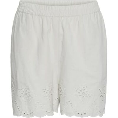 17149520 PIECES PCALMINA MW Embroidery Shorts BC, brzoza, M 17149520 PIECES PCALMINA MW Embroidery Shorts BC, brzoza, M