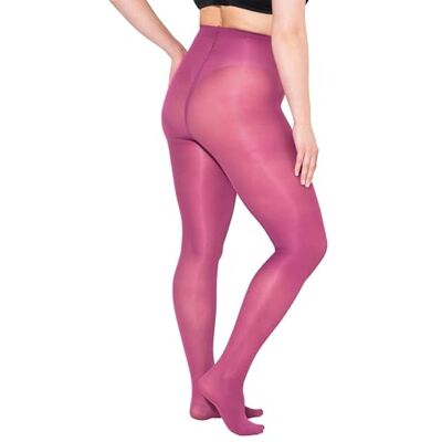 677767 Ulla Popken Damskie duże rozmiary plus size Essential rajstopy z mikrofibry, 60 den, ciemny liliowy, 60-62 677767 Ulla Popken Damskie duże rozmiary plus size Essential rajstopy z mikrofibry, 60 den, ciemny liliowy, 60-62