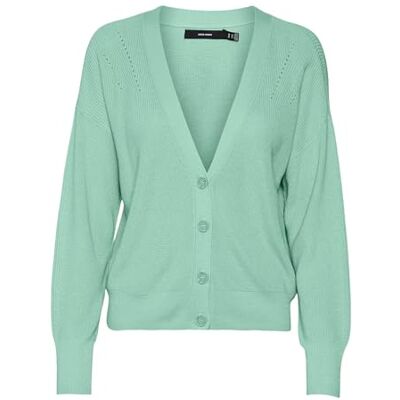 10281878 VERO MODA VMNEWLEXSUN LS Short V-Neck CAR GA NOOS, Birds Egg Green, M 10281878 VERO MODA VMNEWLEXSUN LS Short V-Neck CAR GA NOOS, Birds Egg Green, M