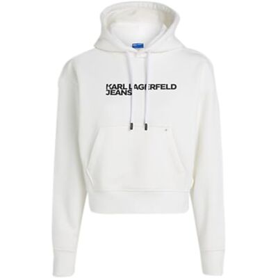 A2W20053100XL Karl Lagerfeld Jeans, Damskie, Essentail Logo Hoddie, Regular Fit, Biały, XL A2W20053100XL Karl Lagerfeld Jeans, Damskie, Essentail Logo Hoddie, Regular Fit, Biały, XL