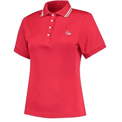 880219 Dunlop Sports Damska koszulka polo Club Ladies, czerwony, L 880219 Dunlop Sports Damska koszulka polo Club Ladies, czerwony, L