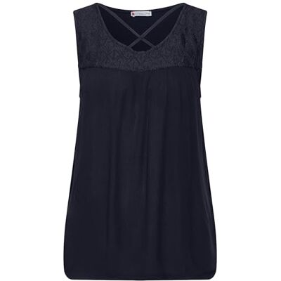 4063046268236 STREET ONE Top z koronką, Deep Blue, 44 4063046268236 STREET ONE Top z koronką, Deep Blue, 44